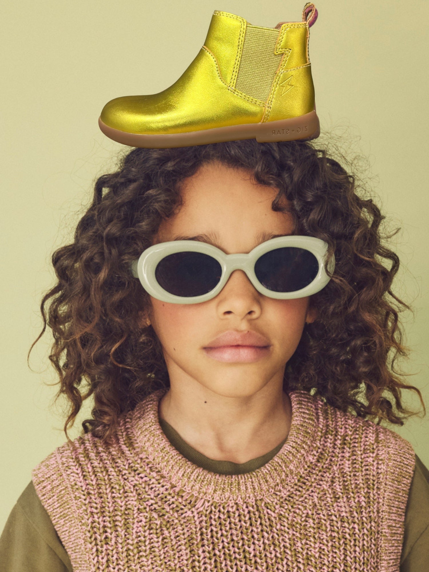 LIMITED EDITION Rockit Junior Kids' Boot Acid Yellow Metallic