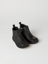 Rockit Infant Kids' School Boot Black with Black Sole