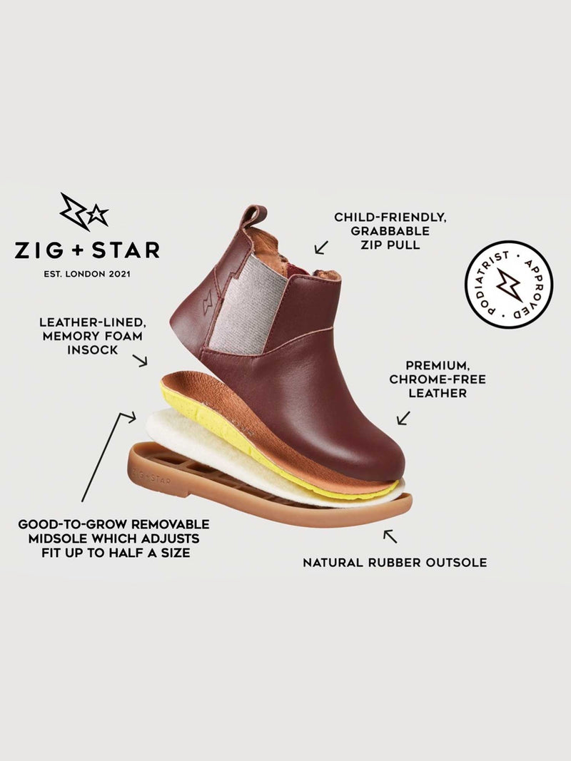 ZIG AND STAR ROCKIT INFANT BOOT GOLD DUST 