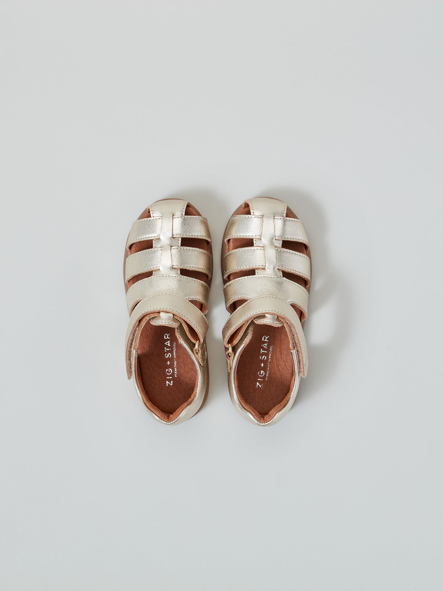 Cosmic Infant Closed-Toe Kids' Sandal Gold Dust Side Top