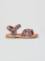 ZIG AND STAR RAE JUNIOR SANDAL PINK ANIMAL SIDE