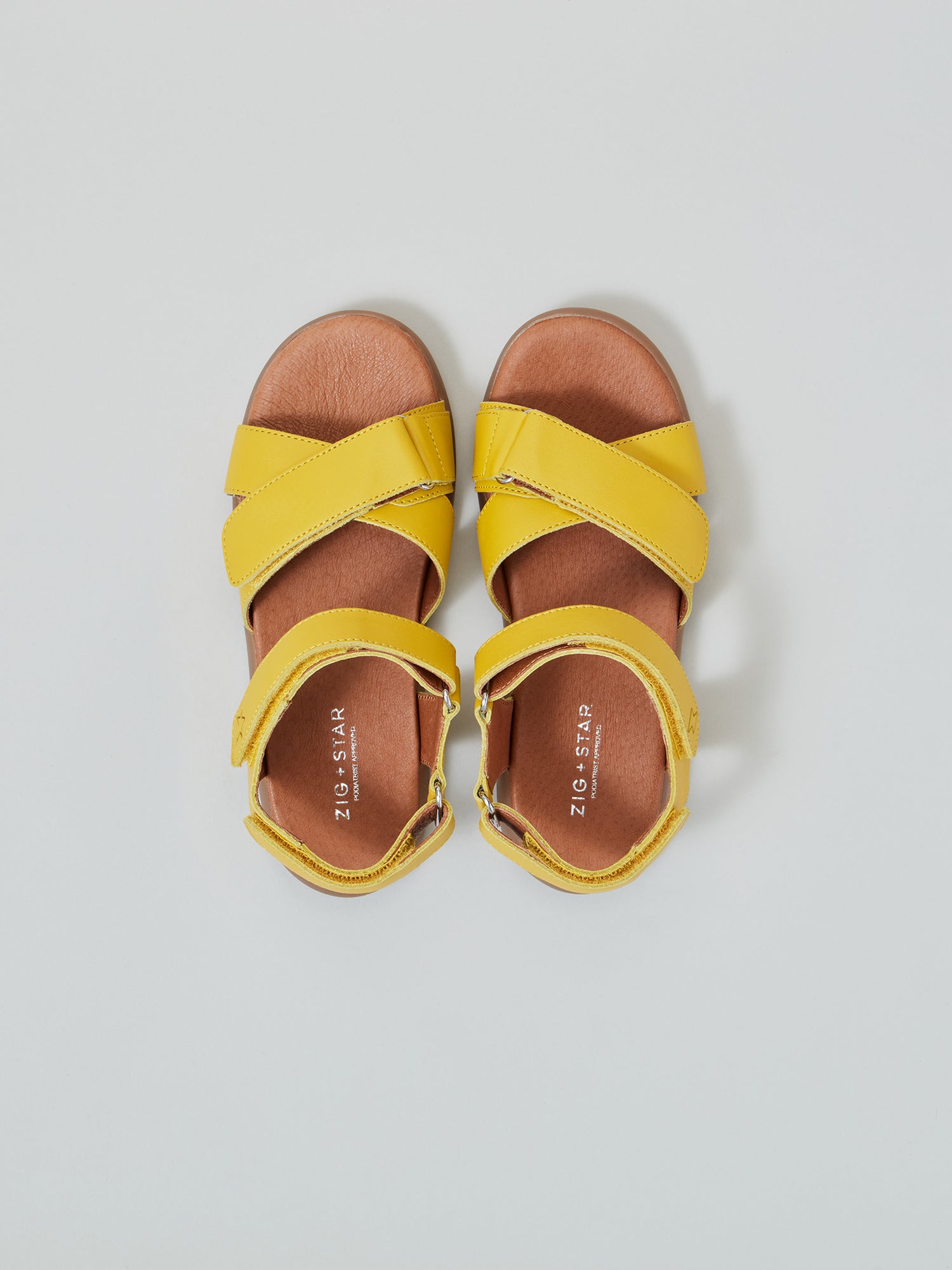 ZIG AND STAR RAE JUNIOR SANDAL YELLOW TOP