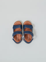 ZIG AND STAR SOLAR INFANT SANDAL NAVY TOP