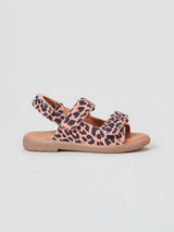 ZIG AND STAR SOLAR INFANT SANDAL PINK ANIMAL SIDE
