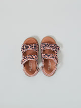 ZIG AND STAR SOLAR INFANT SANDAL PINK ANIMAL TOP