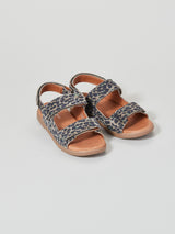 ZIG AND STAR SOLAR JUNIOR SANDAL KHAKI CAMO ANIMAL PAIR
