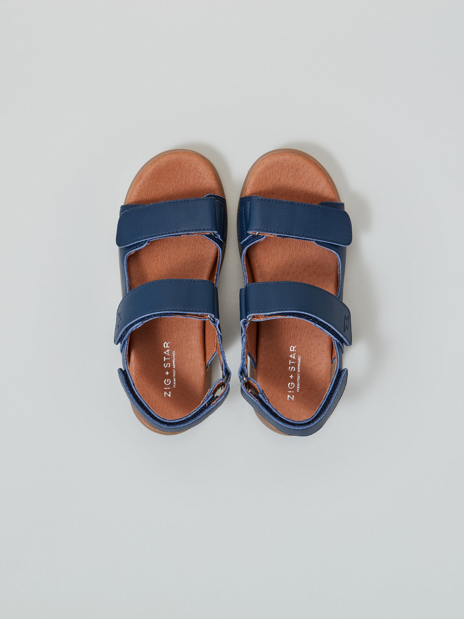 ZIG AND STAR SOLAR JUNIOR SANDAL NAVY TOP