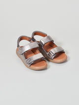 ZIG AND STAR SOLAR JUNIOR SANDAL PEWTER MOON PAIR