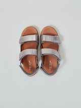 ZIG AND STAR SOLAR JUNIOR SANDAL PEWTER MOON TOP