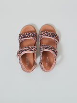 ZIG AND STAR SOLAR JUNIOR SANDAL PINK ANIMAL TOP