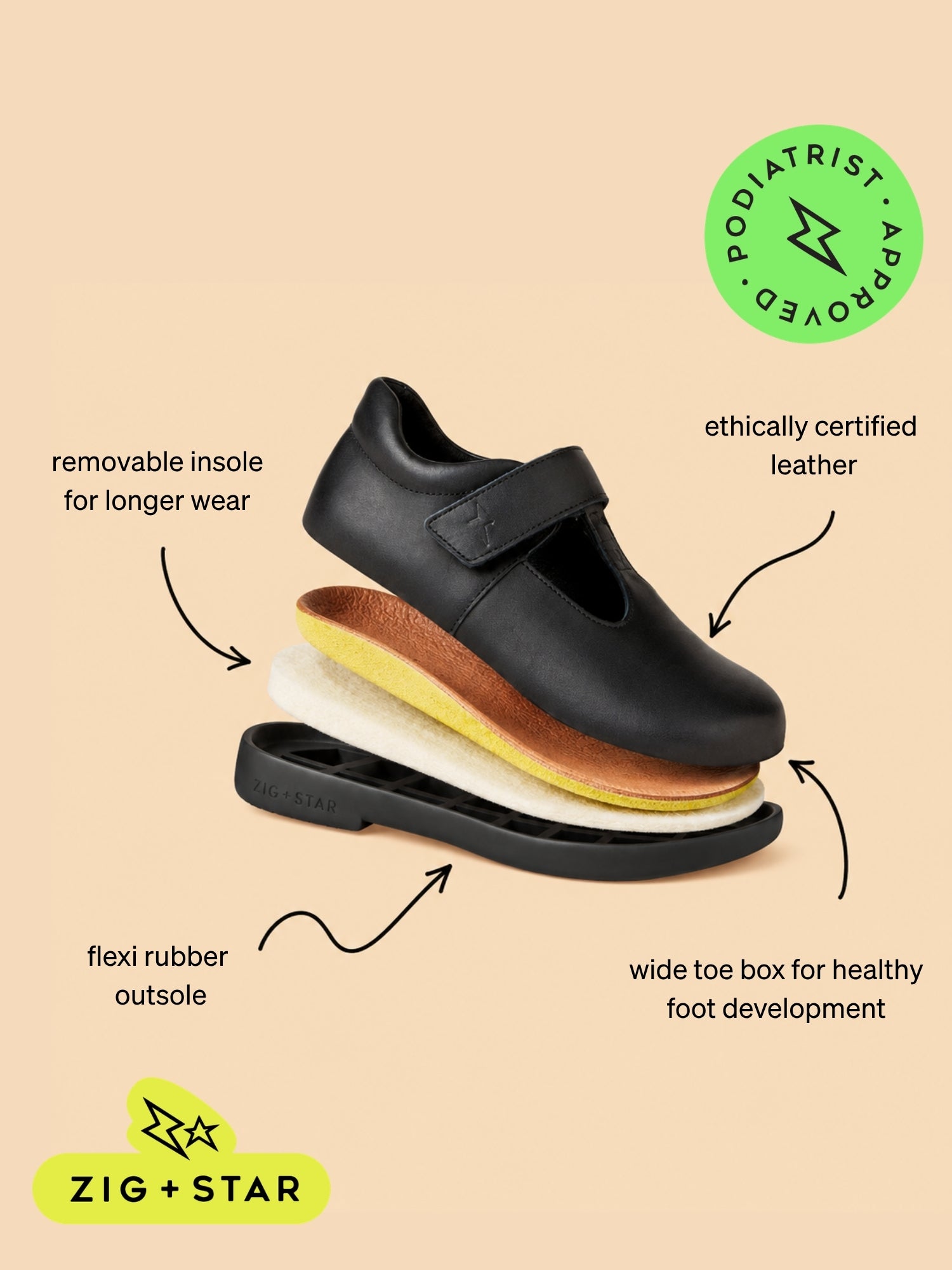 Astro Infant Kids' Shoe Natural Animal
