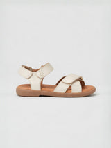 Rae Infant Cross-Strap Sandal Off White