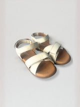 Rae Junior Cross-Strap Sandal Off White