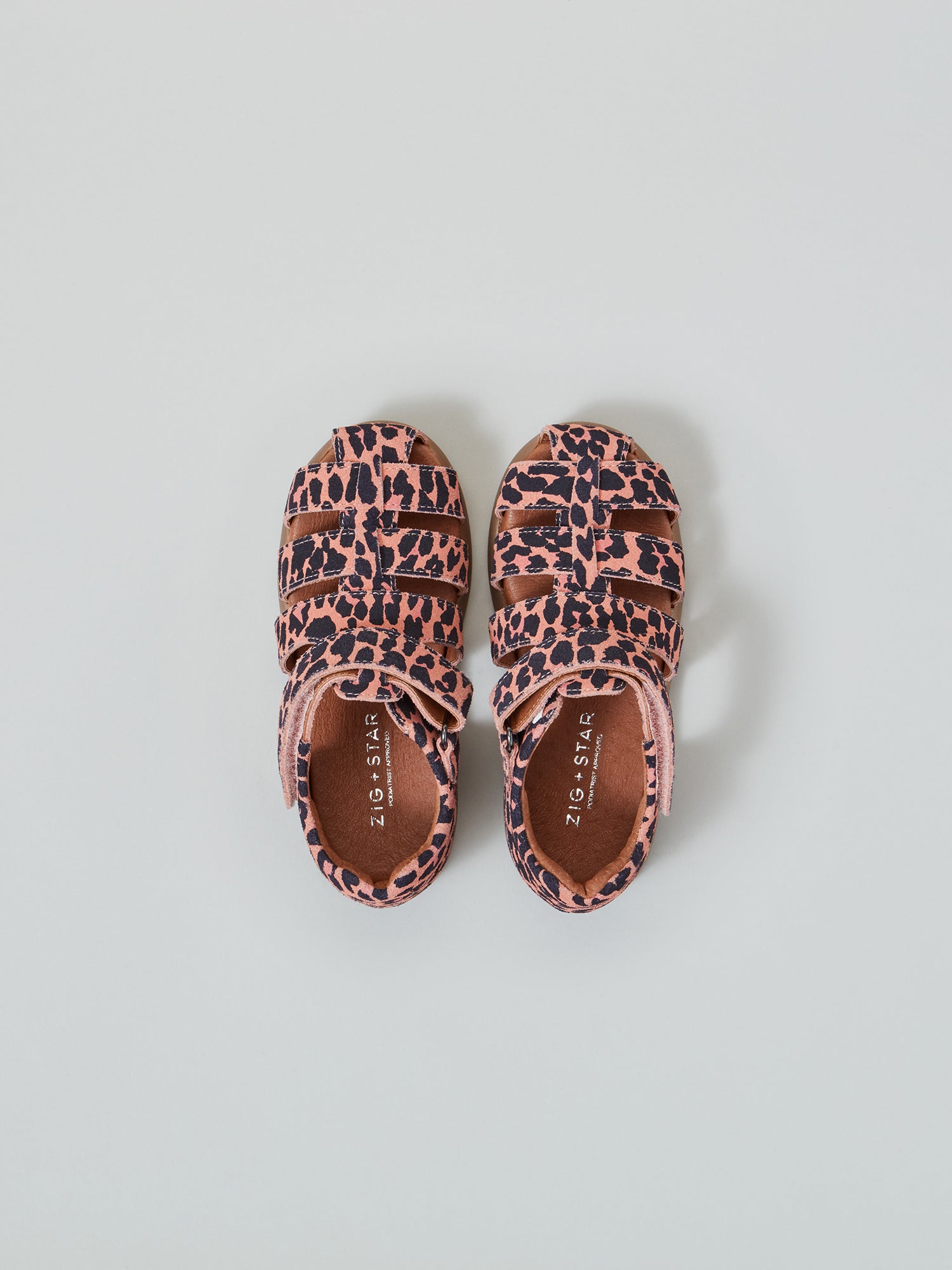 Cosmic Infant Closed-Toe Sandal Pink Animal Top