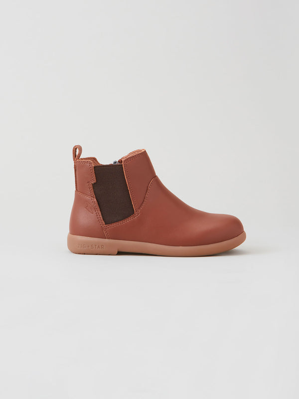ZIG AND STAR ROCKIT JUNIOR BOOT TAN SIDE
