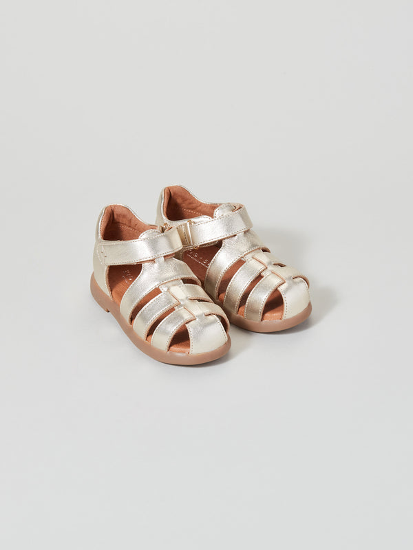 Cosmic Infant Closed-Toe Kids' Sandal Gold Dust Side Pair